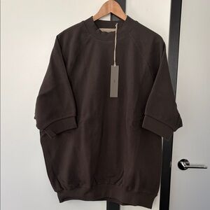 Essentials FEAR OF GOD Men's Dark Brown Crewneck Sweater